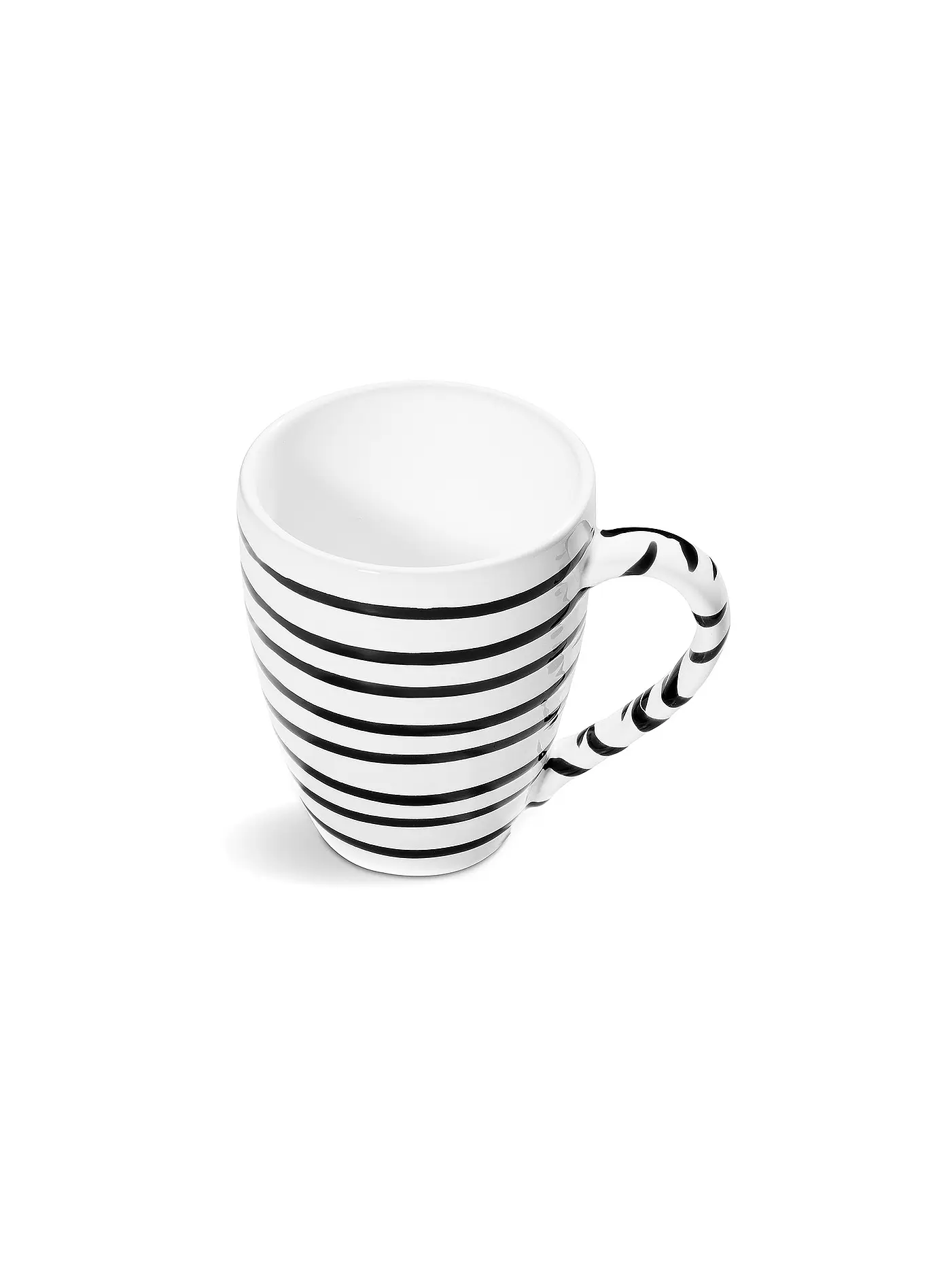 GMUNDNER KERAMIK | Frühstücksbecher 0,3l (graugeflammt) | schwarz